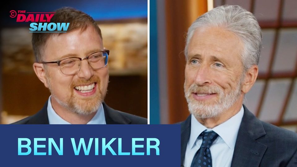 Ben Wikler with Jon Stewart on The Daily Show